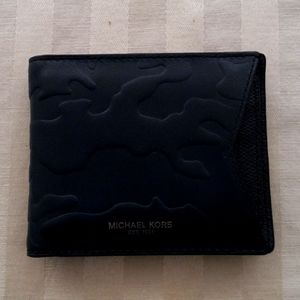 Michael Kor's Leather Wallet with Septerate ID and Card Slots